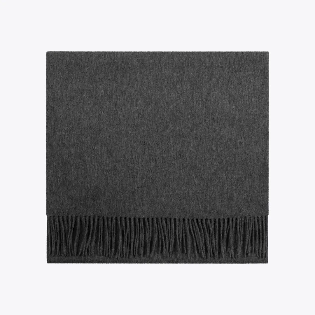 Charcoal Melange Wool Scarf by Les Deux