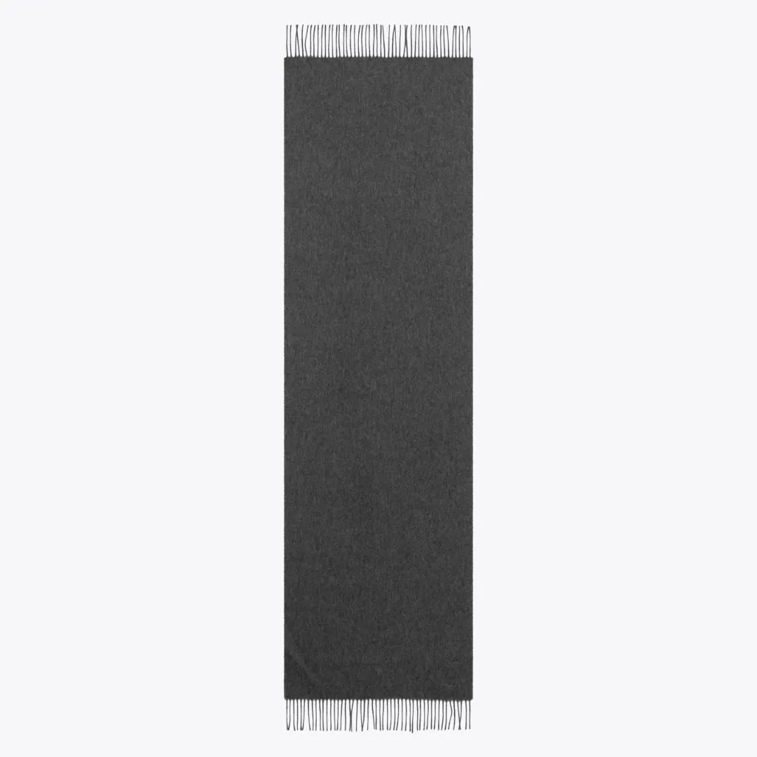 Charcoal Melange Wool Scarf by Les Deux