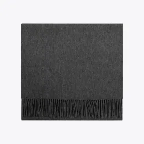 Charcoal Melange Wool Scarf by Les Deux