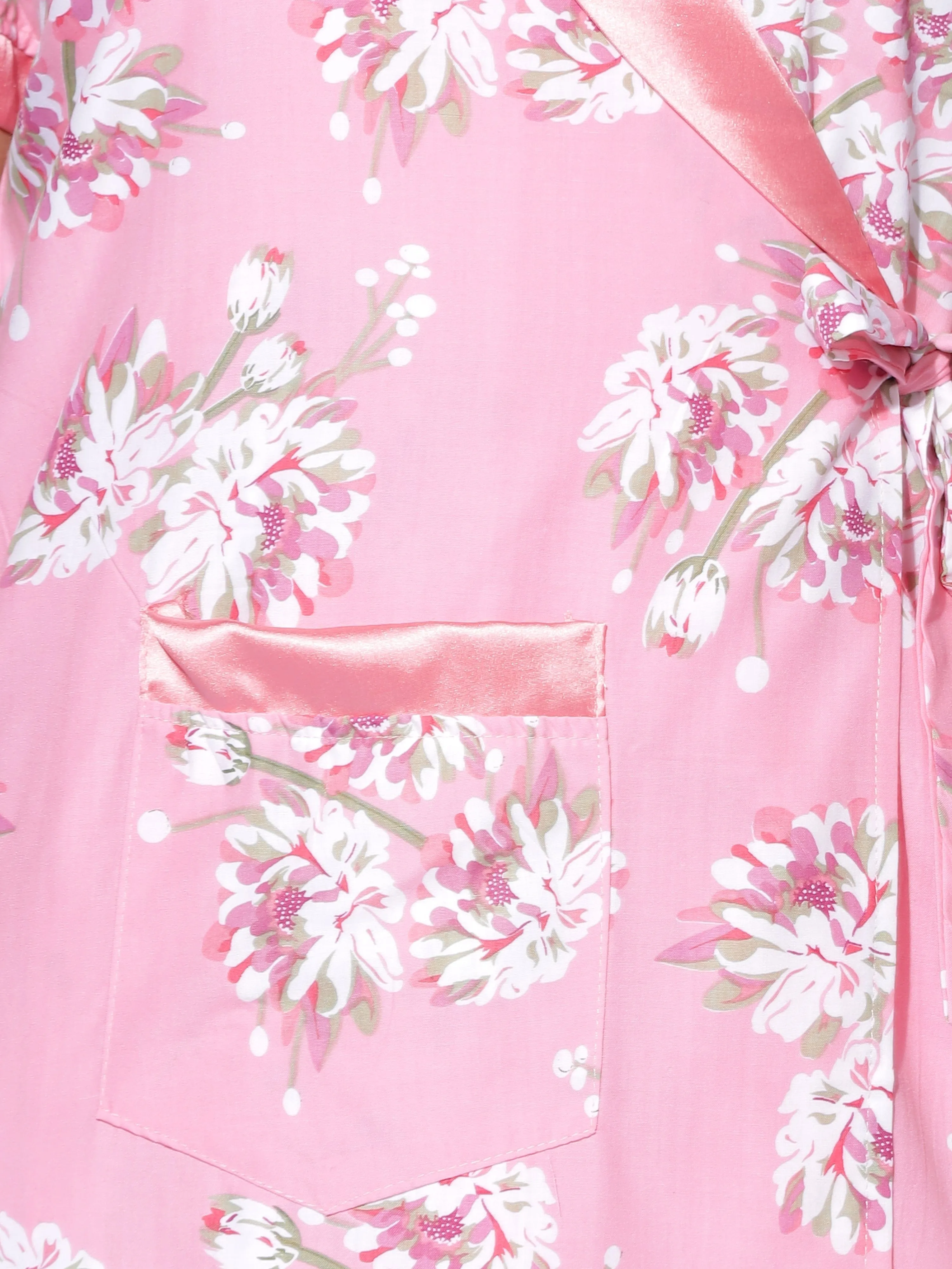 Light Pink Viscose Blend Housecoat