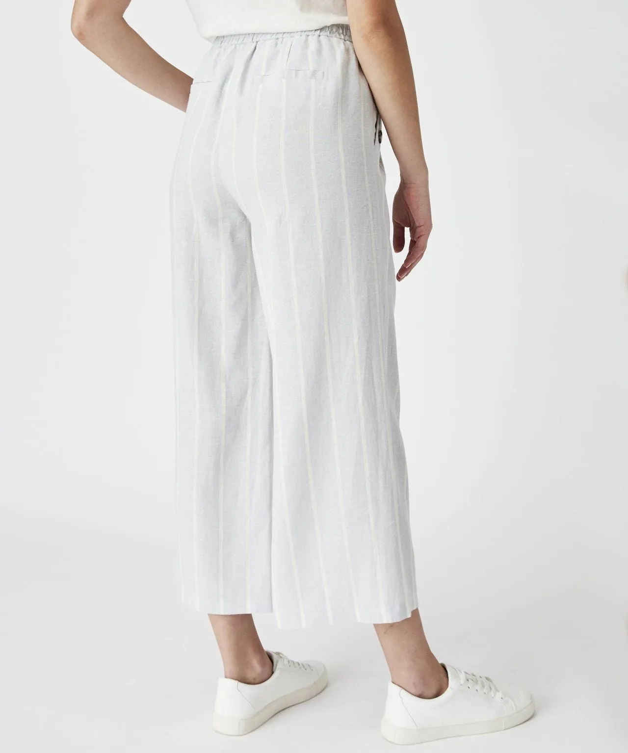 Linen Rich Cropped Trousers