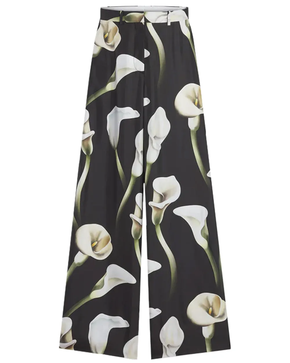 Loden Calla Lily Wide Leg Pant - Floral Print