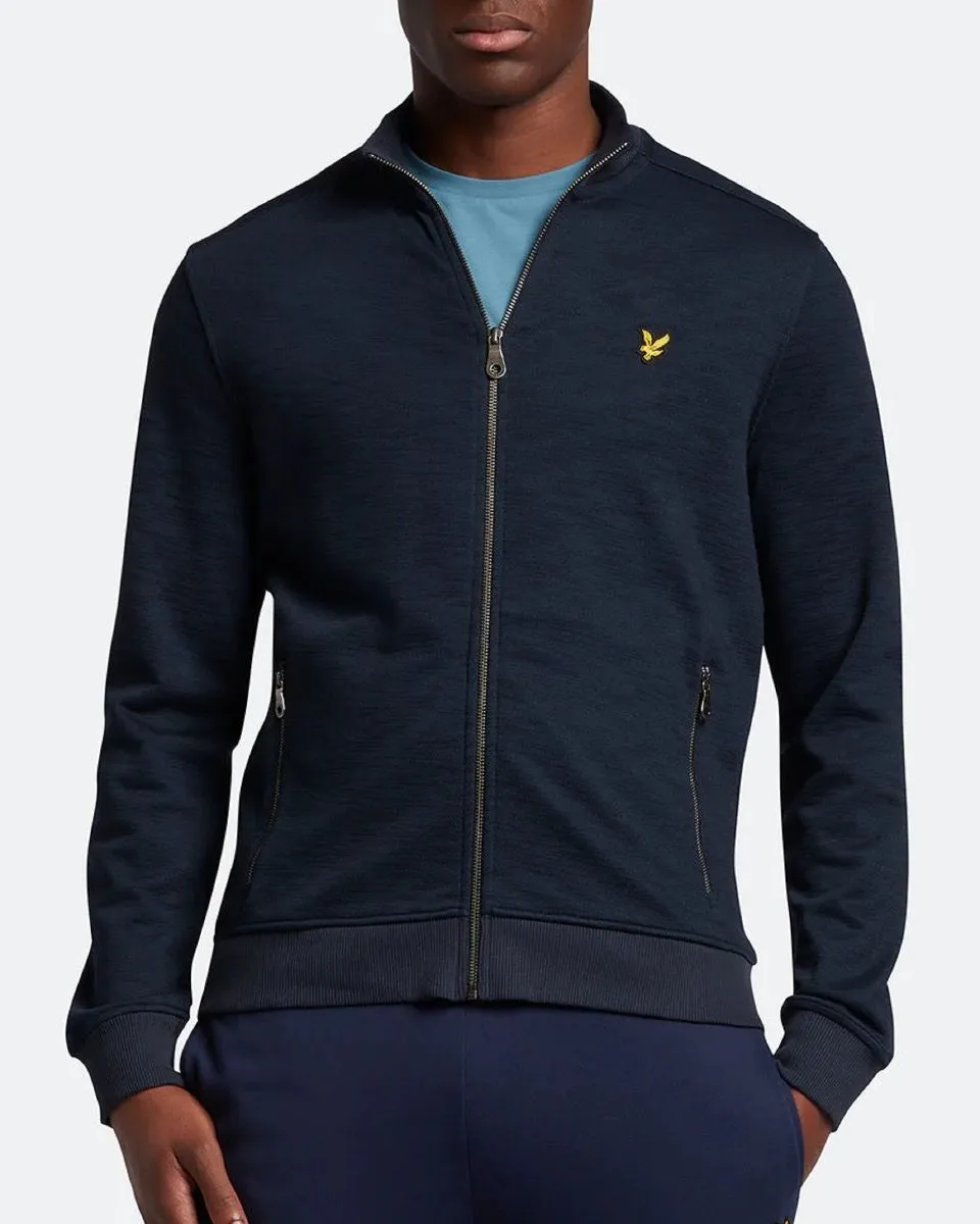 Lyle & Scott Dark Navy Slub Track Jacket