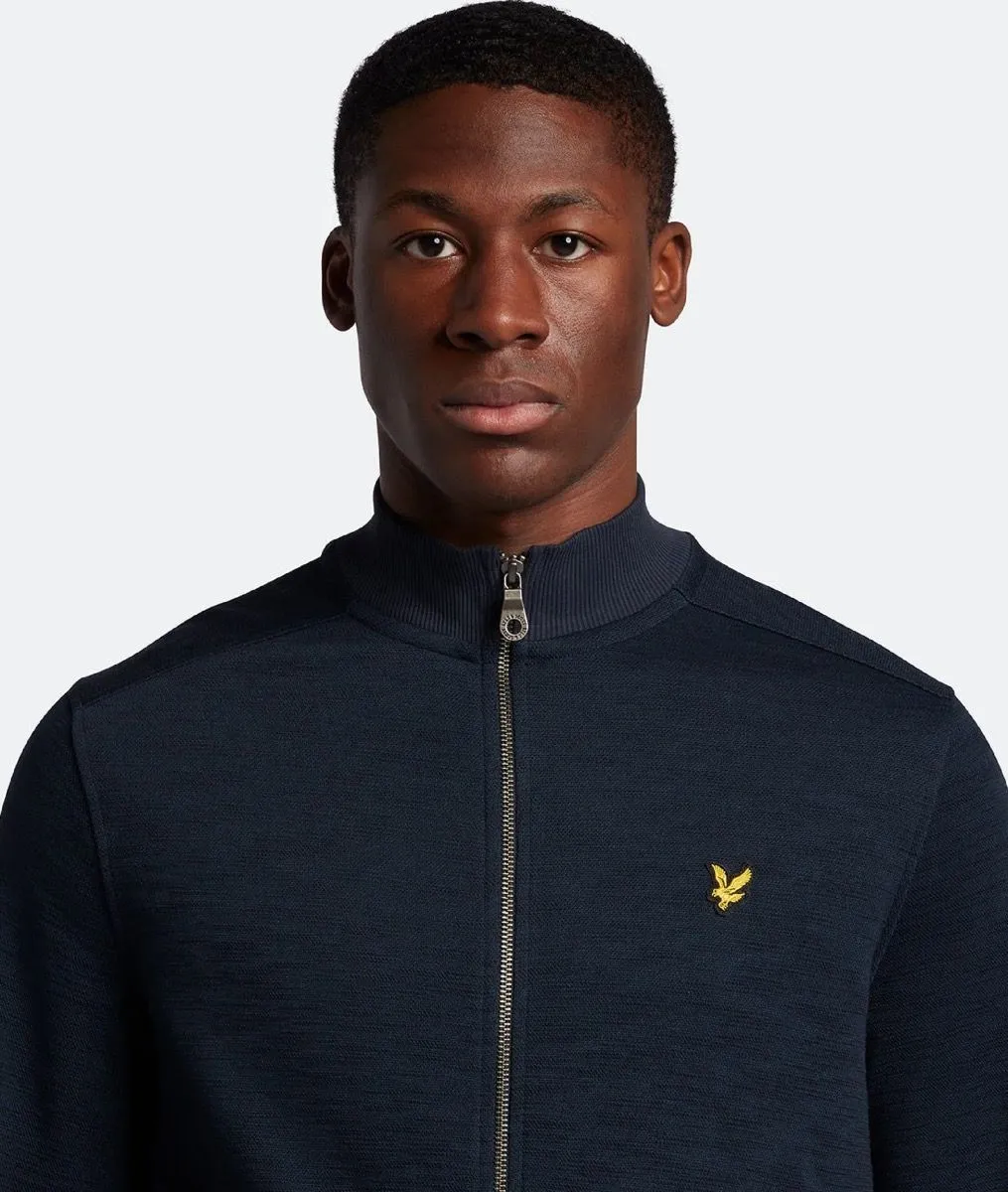 Lyle & Scott Dark Navy Slub Track Jacket