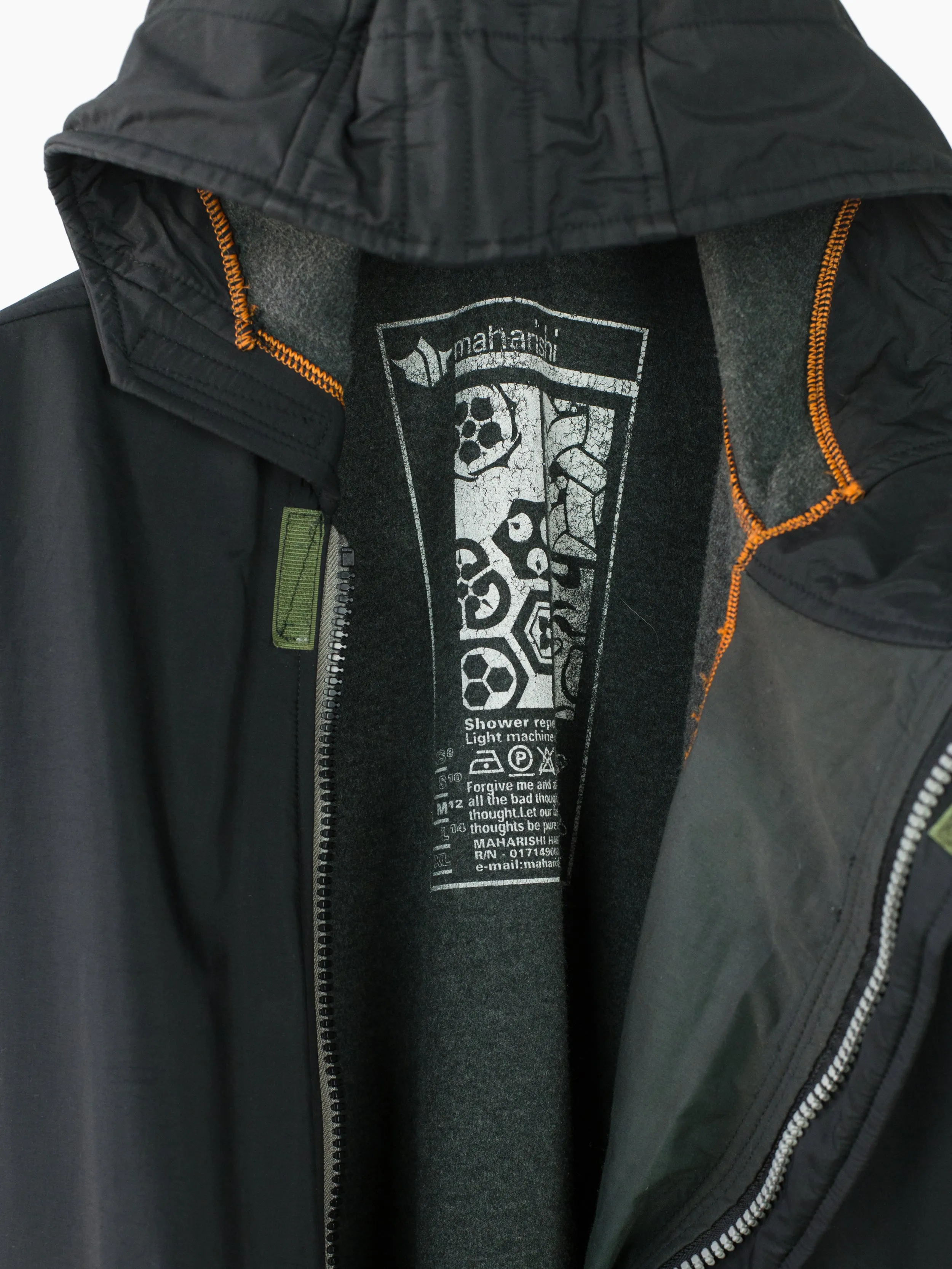 99AW Asymmetrical Zip Rain Jacket by Maharishi