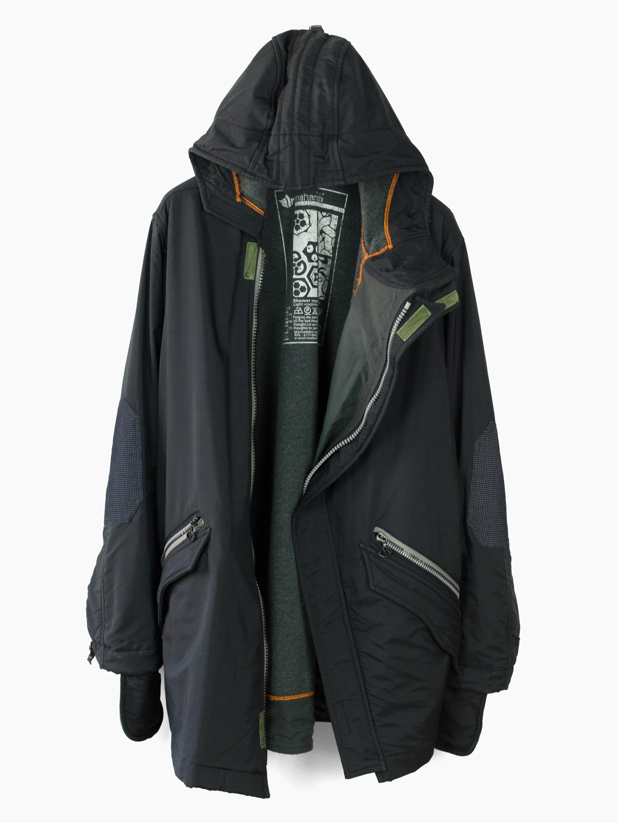 99AW Asymmetrical Zip Rain Jacket by Maharishi