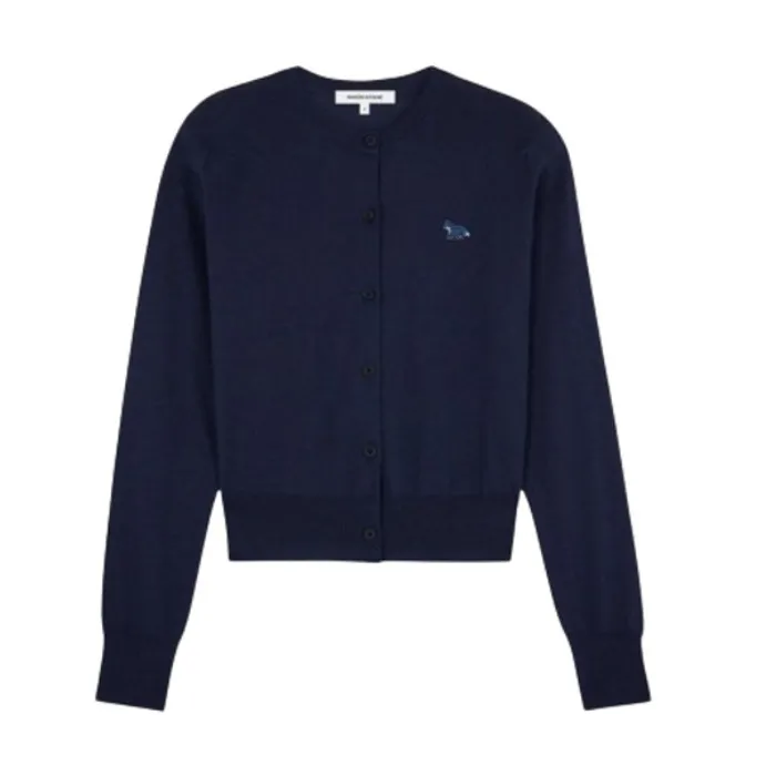 Maison Kitsune Wool Long Sleeves Office Elegant Casual Style