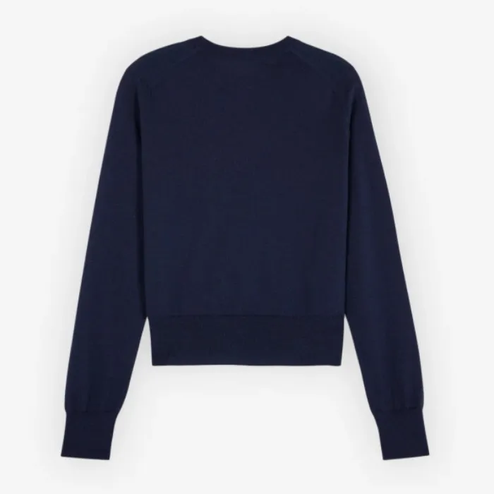 Maison Kitsune Wool Long Sleeves Office Elegant Casual Style