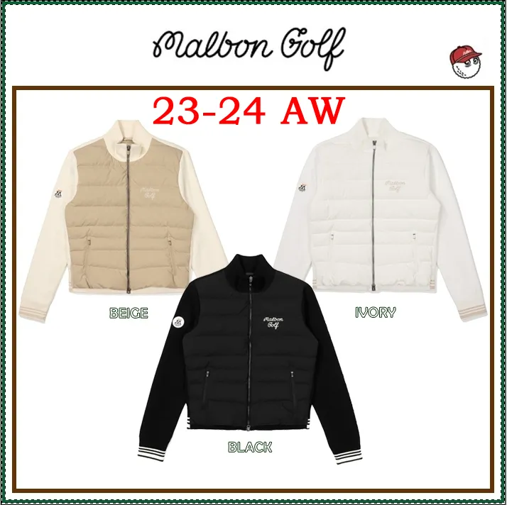 Long Sleeve Cardigans with Plain Logo by Malbon Golf