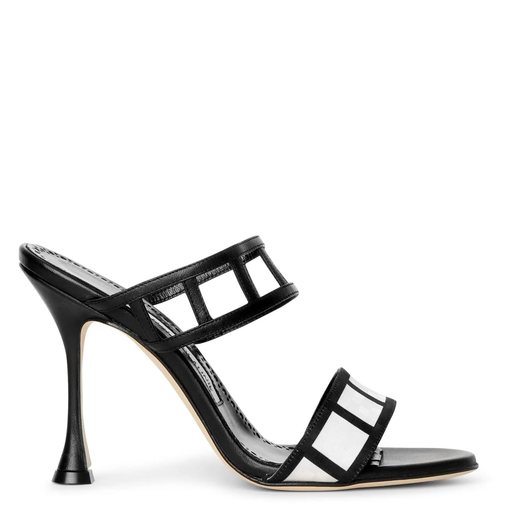 Manolo Blahnik Black Mule Sandals