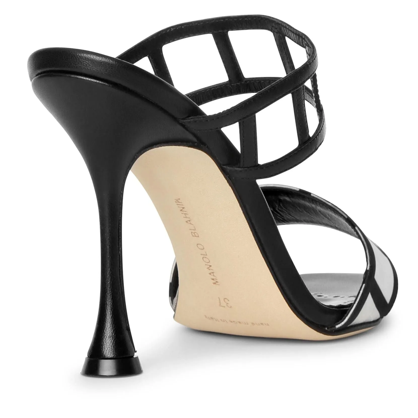 Manolo Blahnik Black Mule Sandals