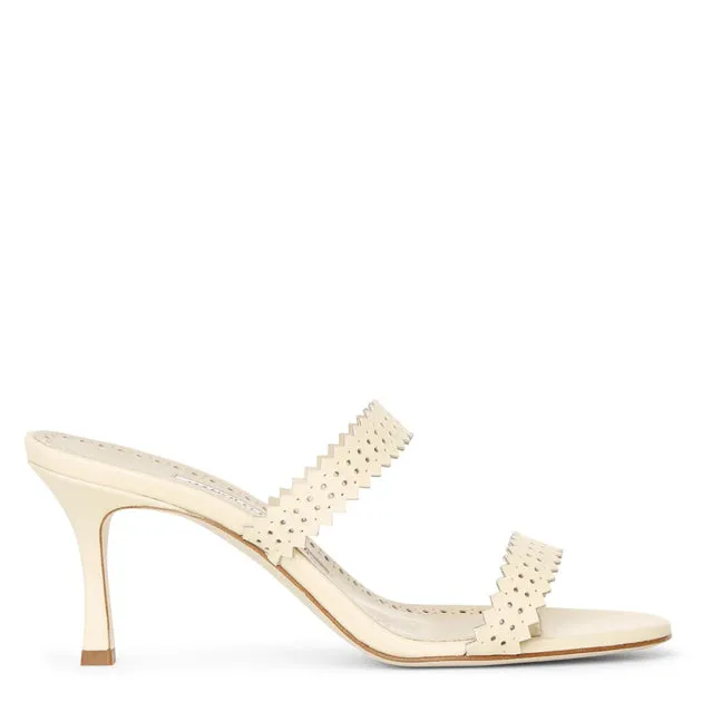 Manolo Blahnik Leather Mule Sandals