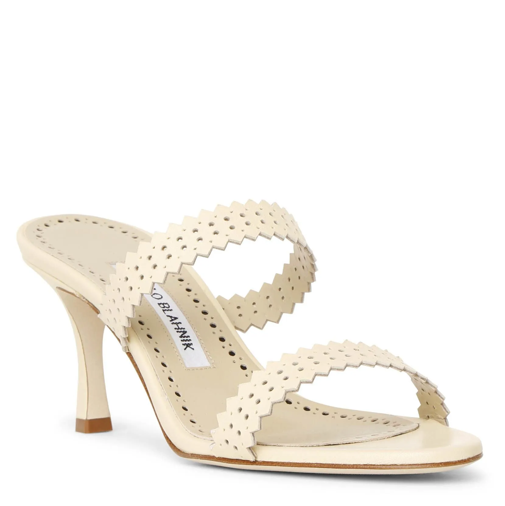 Manolo Blahnik Leather Mule Sandals