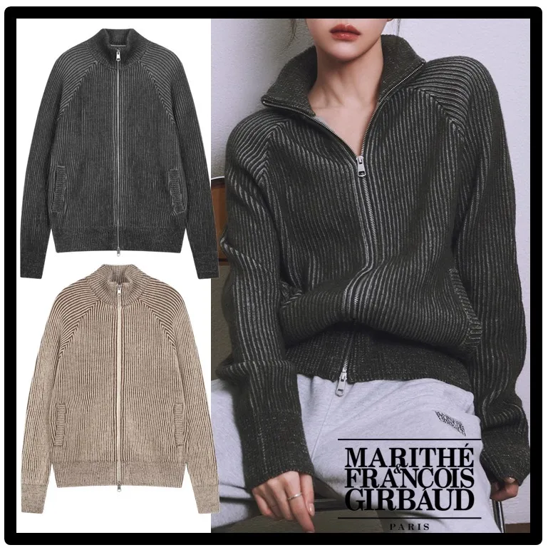 Marithe + Francois Girbaud Street Style Logo Cardigans