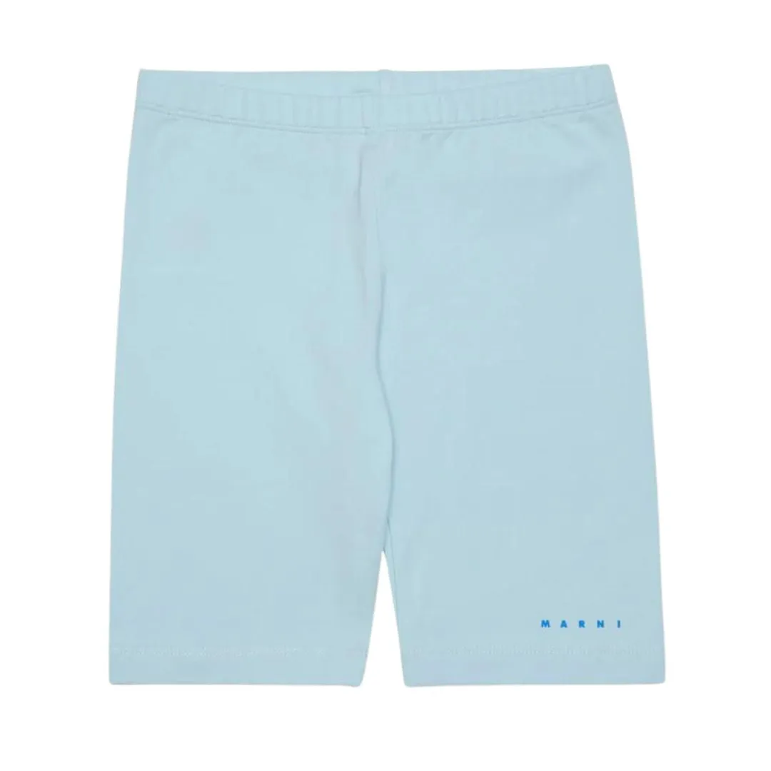 Marni Blue Logo Shorts