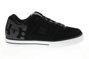 Mens Black Nubuck Lace Up Skate Inspired Sneakers Shoes - DC Pure 300660