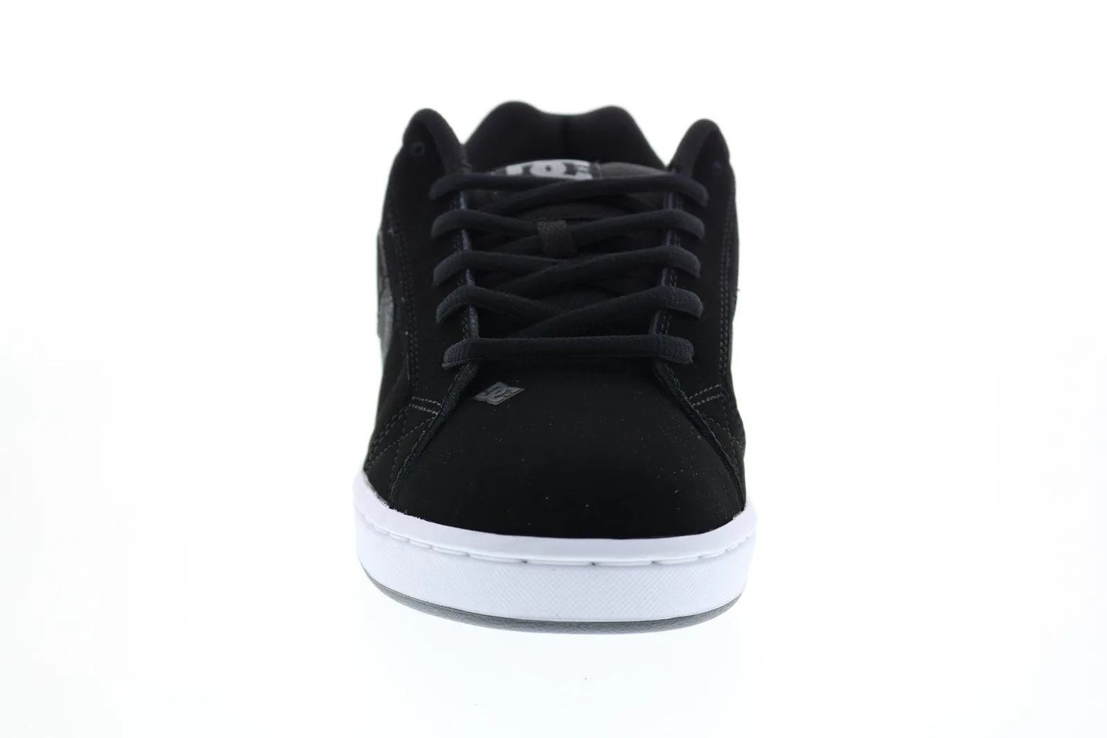 Mens Black Nubuck Lace Up Sneakers Shoes for Skate Style - DC Net 302361.