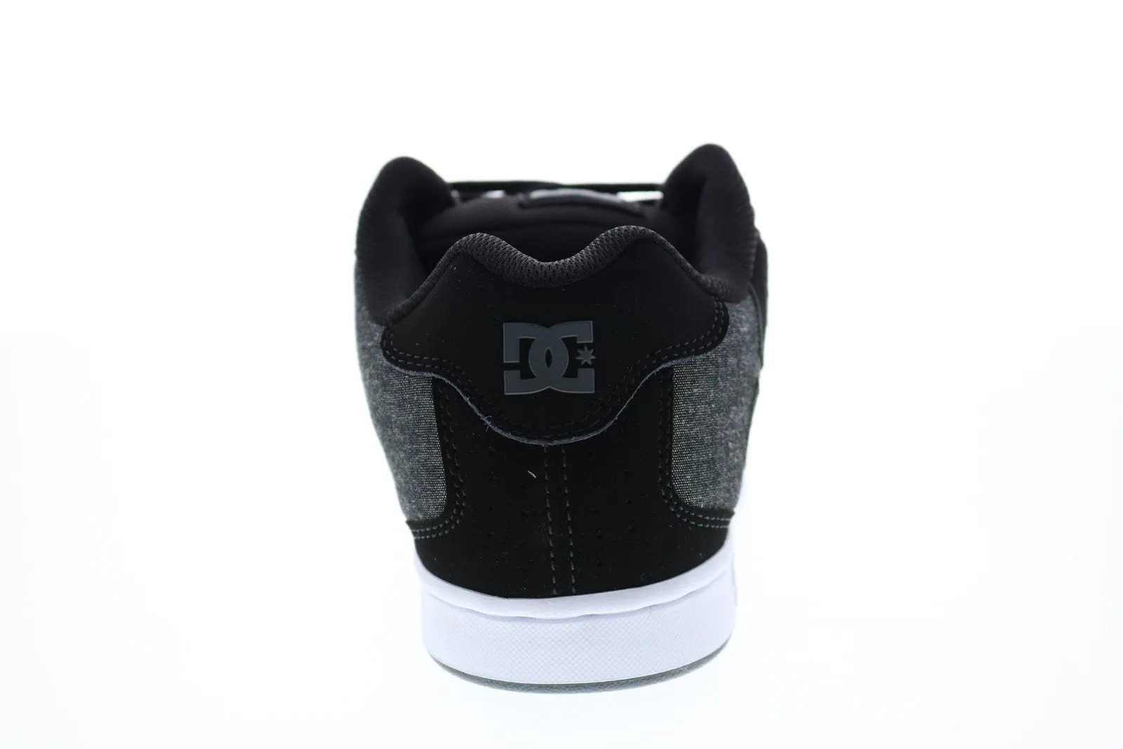 Mens Black Nubuck Lace Up Sneakers Shoes for Skate Style - DC Net 302361.