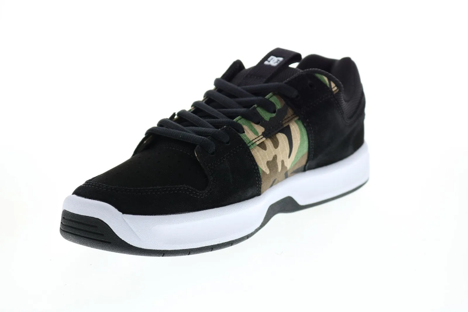 Mens Black Suede Skate Sneakers - DC Lynx Zero ADYS100615