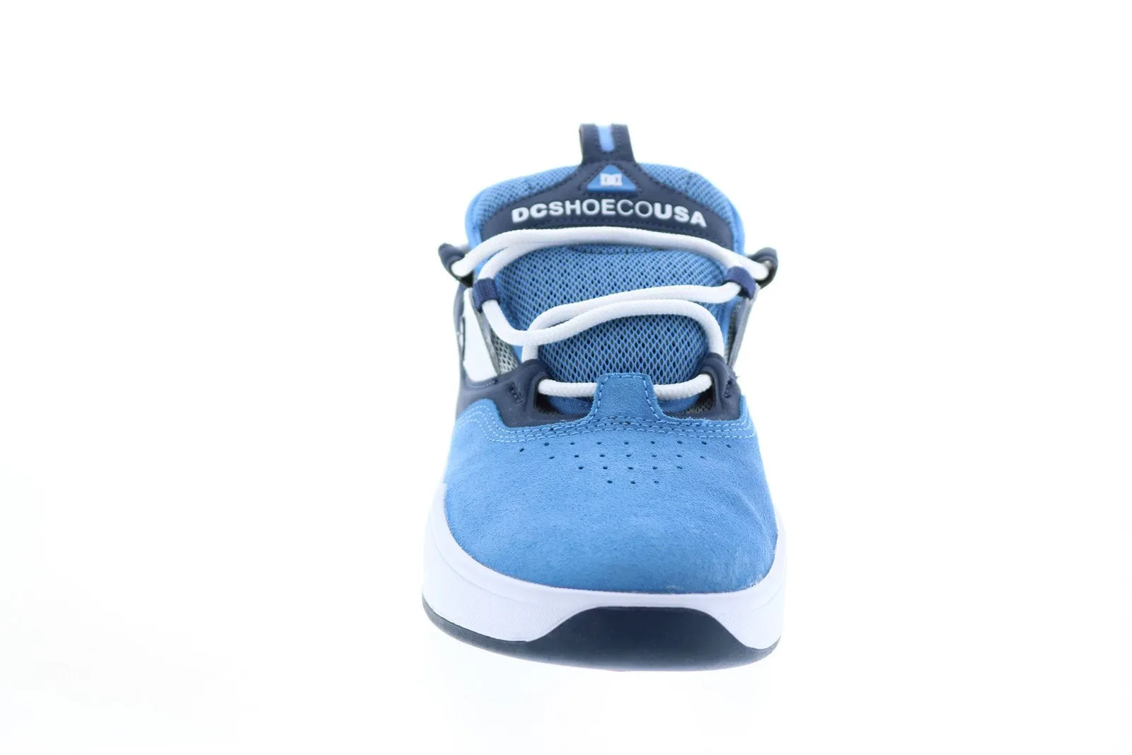 Mens Blue Nubuck Skate Inspired Sneakers Shoes