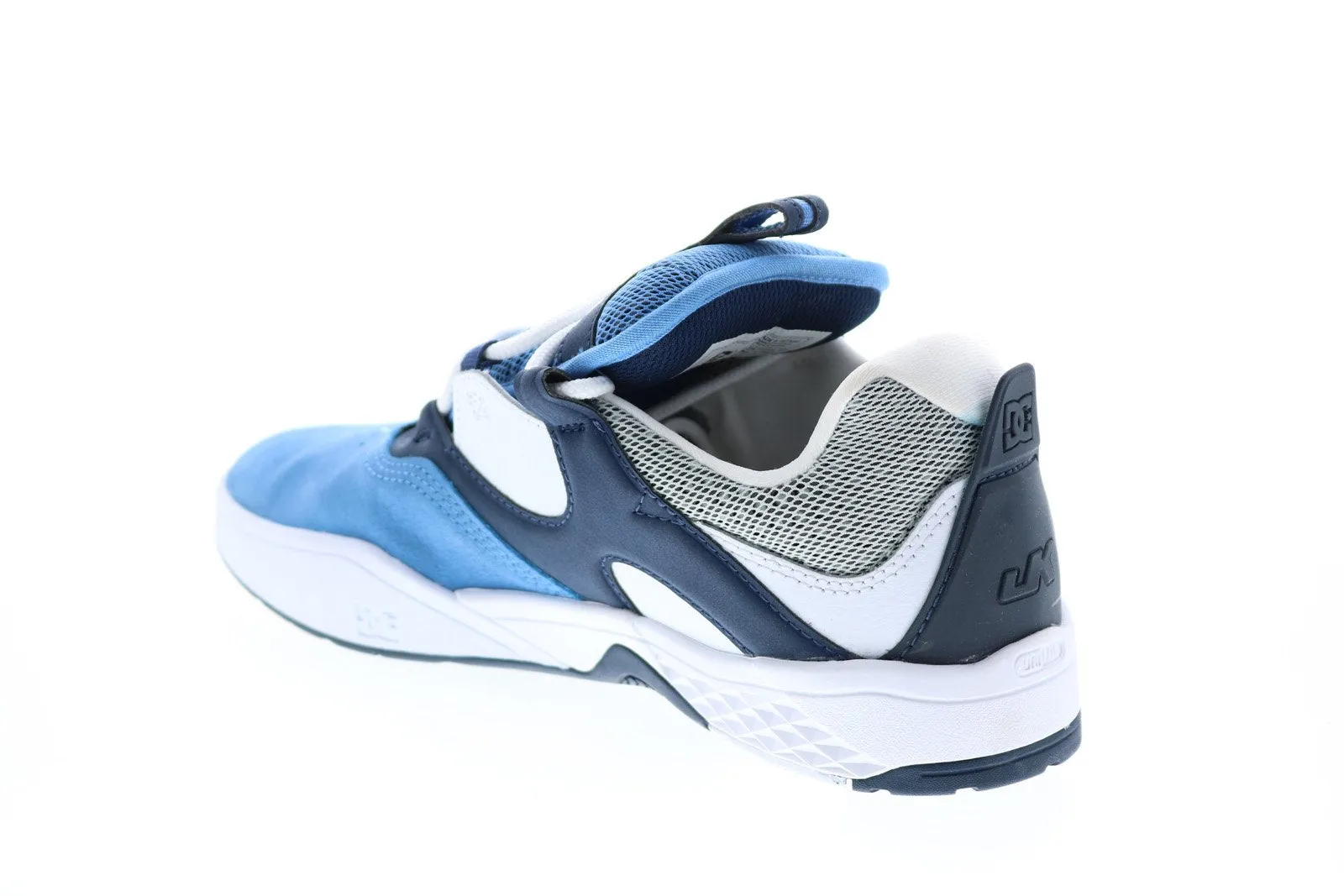 Mens Blue Nubuck Skate Inspired Sneakers Shoes