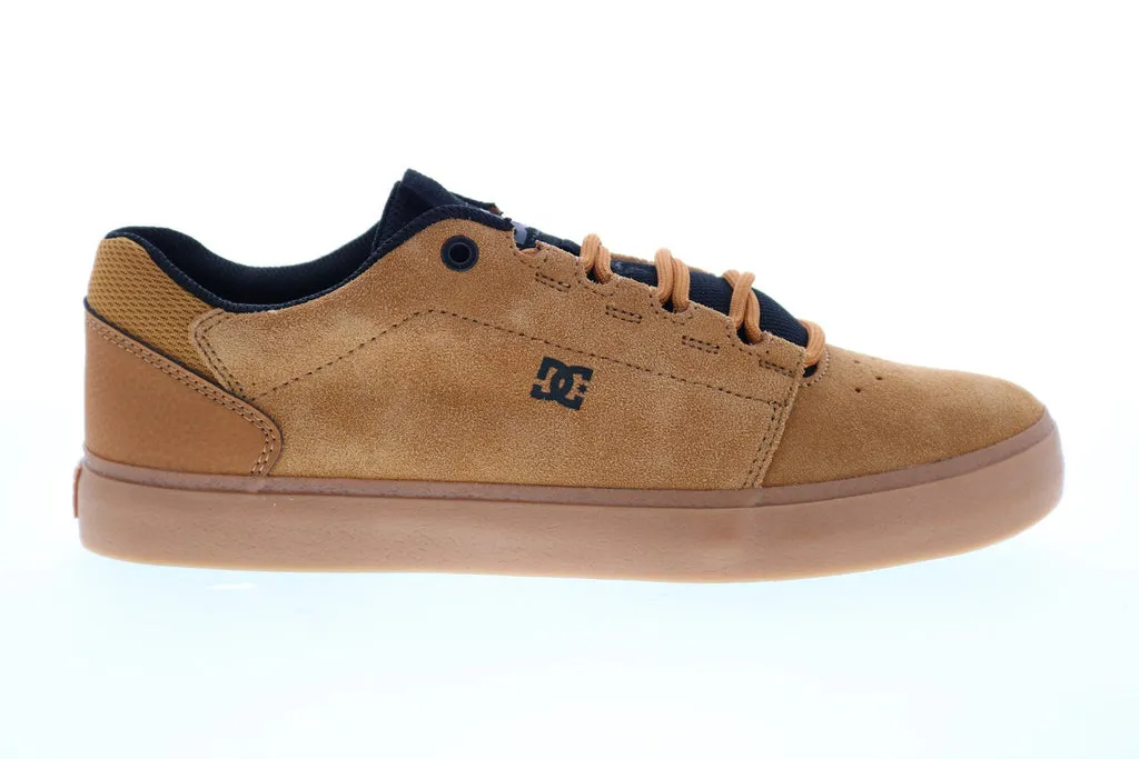 Men's Brown Suede Lace Up Skate Sneakers - DC Hyde ADYS300580