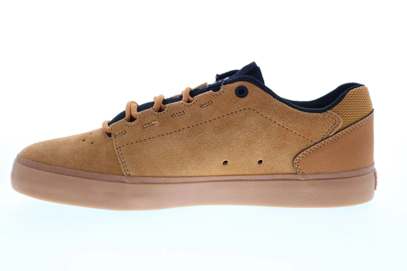 Men's Brown Suede Lace Up Skate Sneakers - DC Hyde ADYS300580