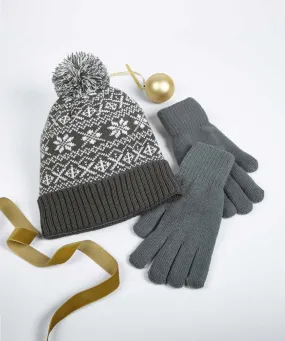 Set Glove Mens Hat