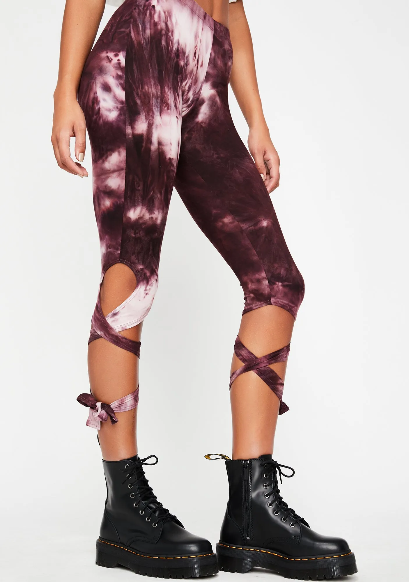 Merlot Crystalized Vibes Dance Leggings