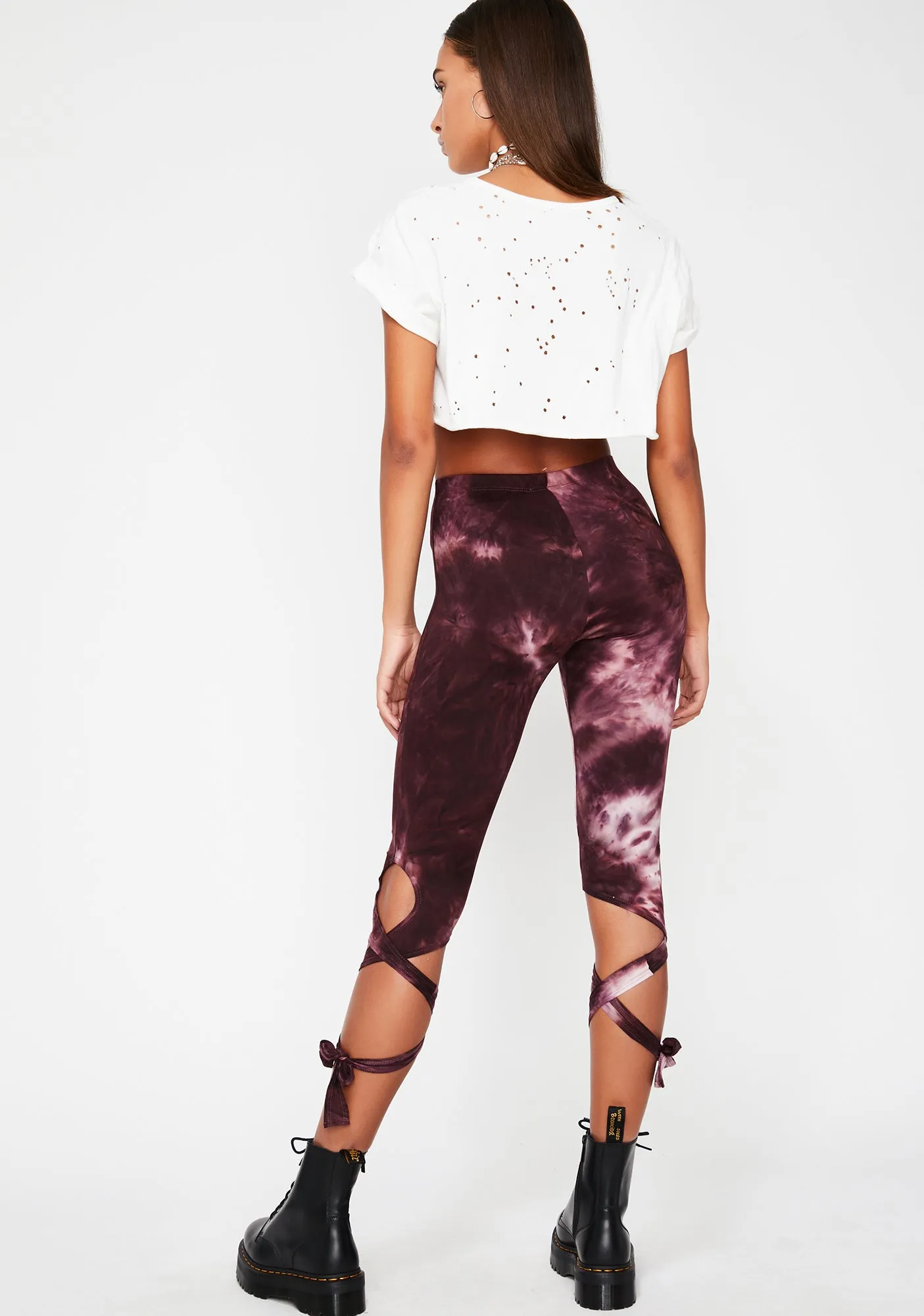 Merlot Crystalized Vibes Dance Leggings