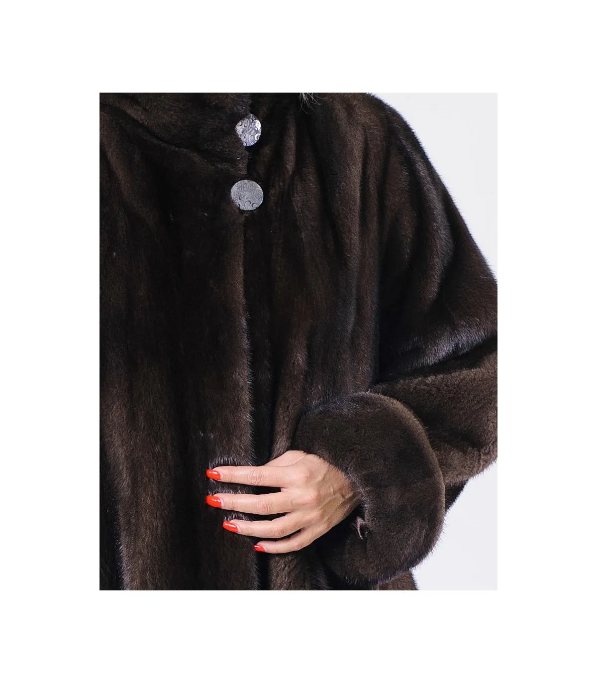 Mink Fur Coats in Mahogany: Shop at FurSource.com