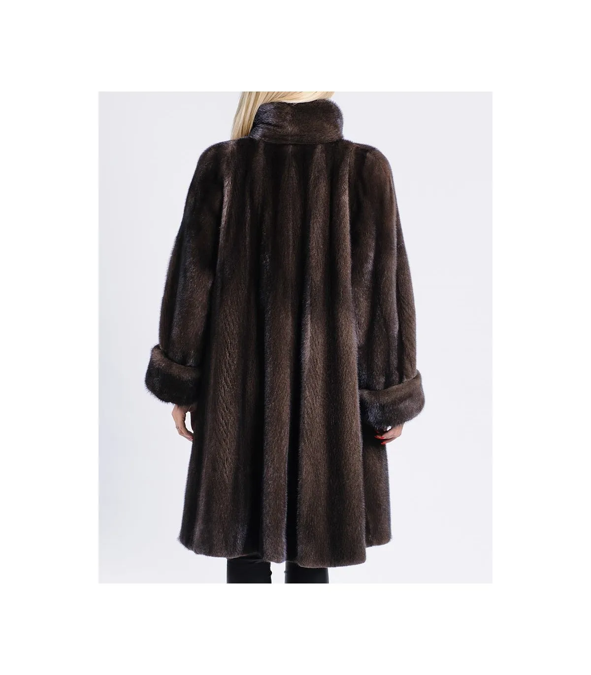 Mink Fur Coats in Mahogany: Shop at FurSource.com