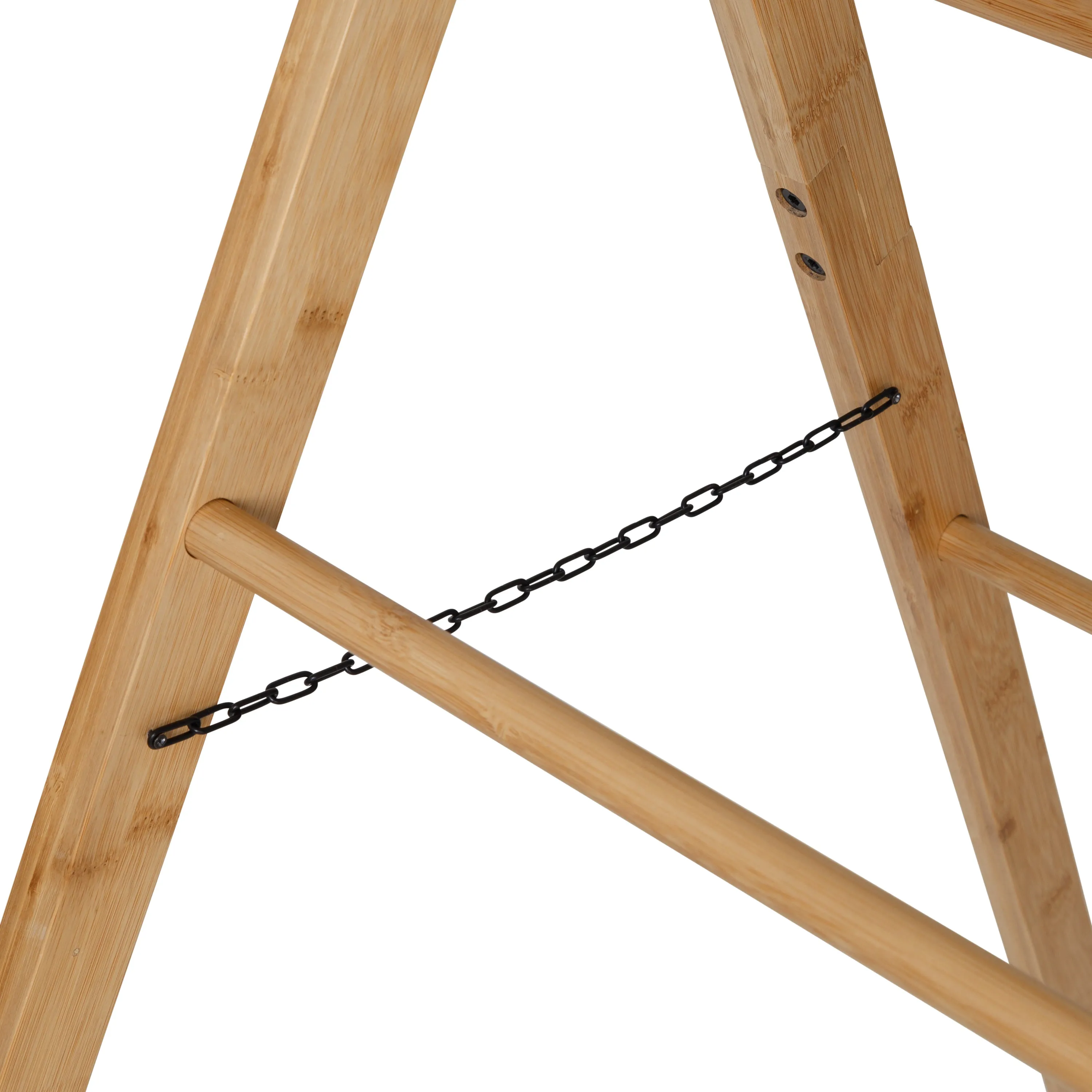 Bamboo Folding Ladder Stand