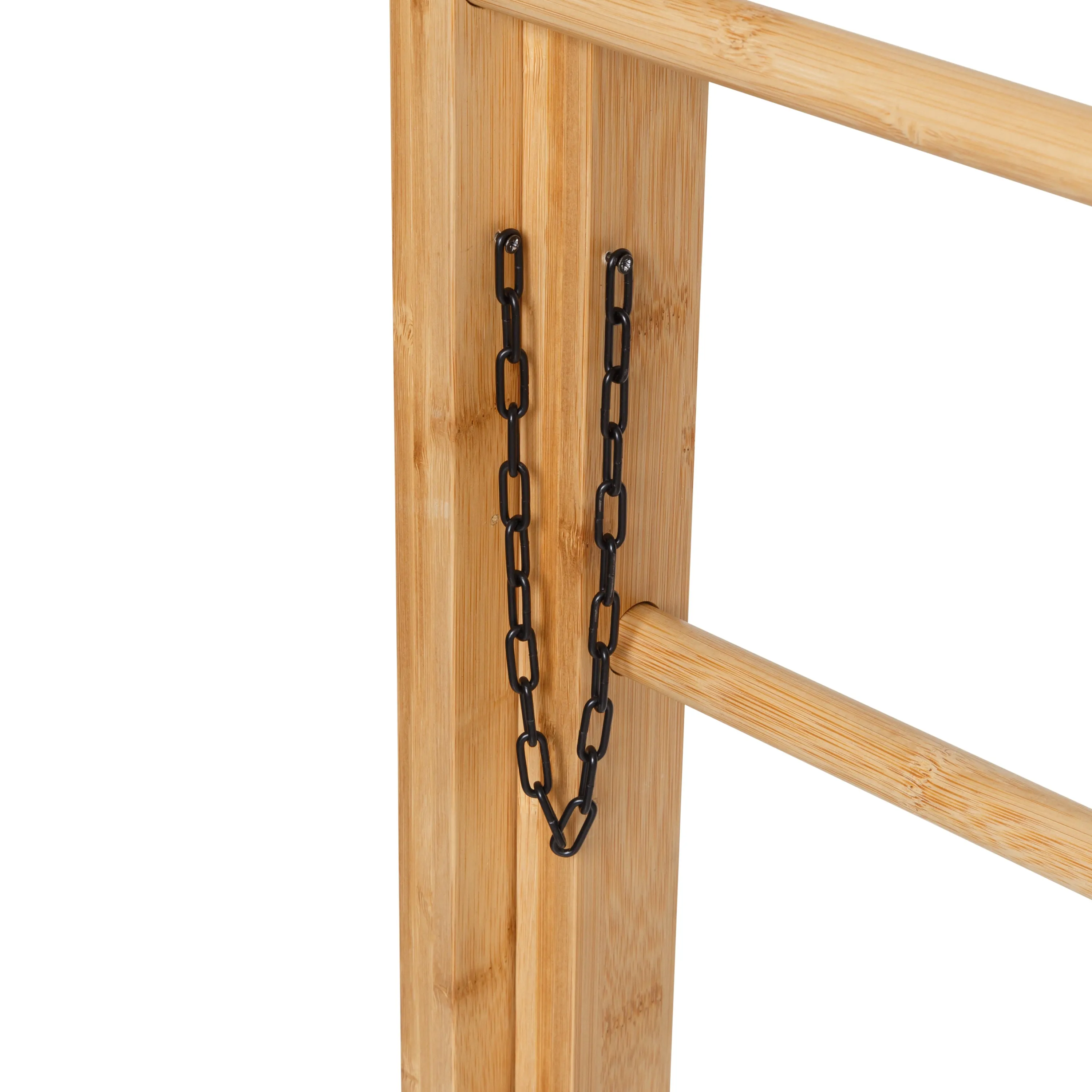 Bamboo Folding Ladder Stand