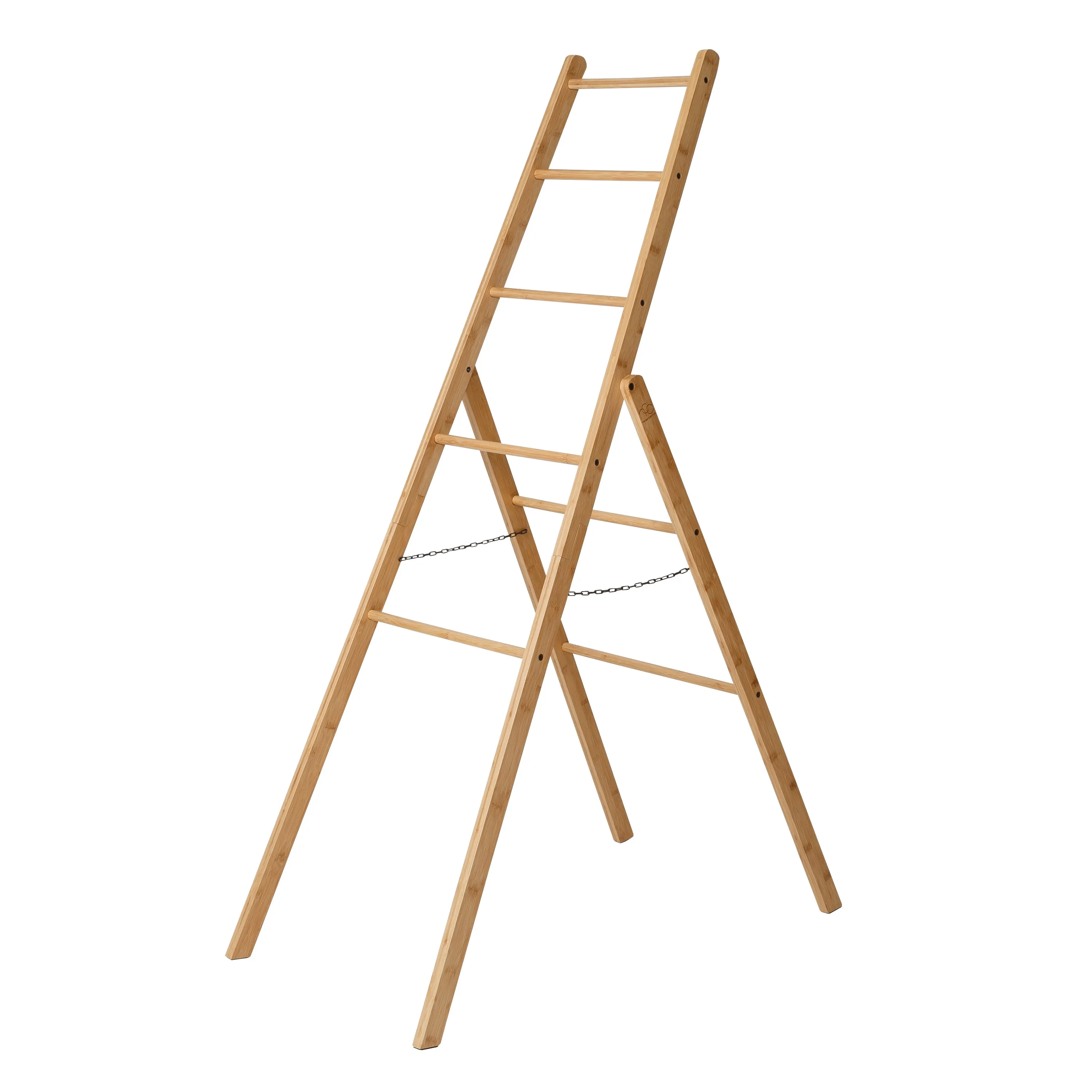 Bamboo Folding Ladder Stand