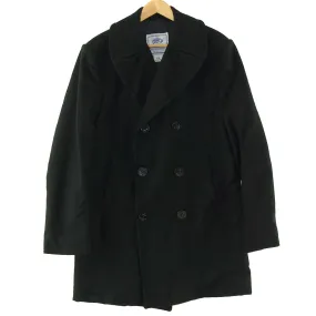 Navy Blue Pea Coat - Large