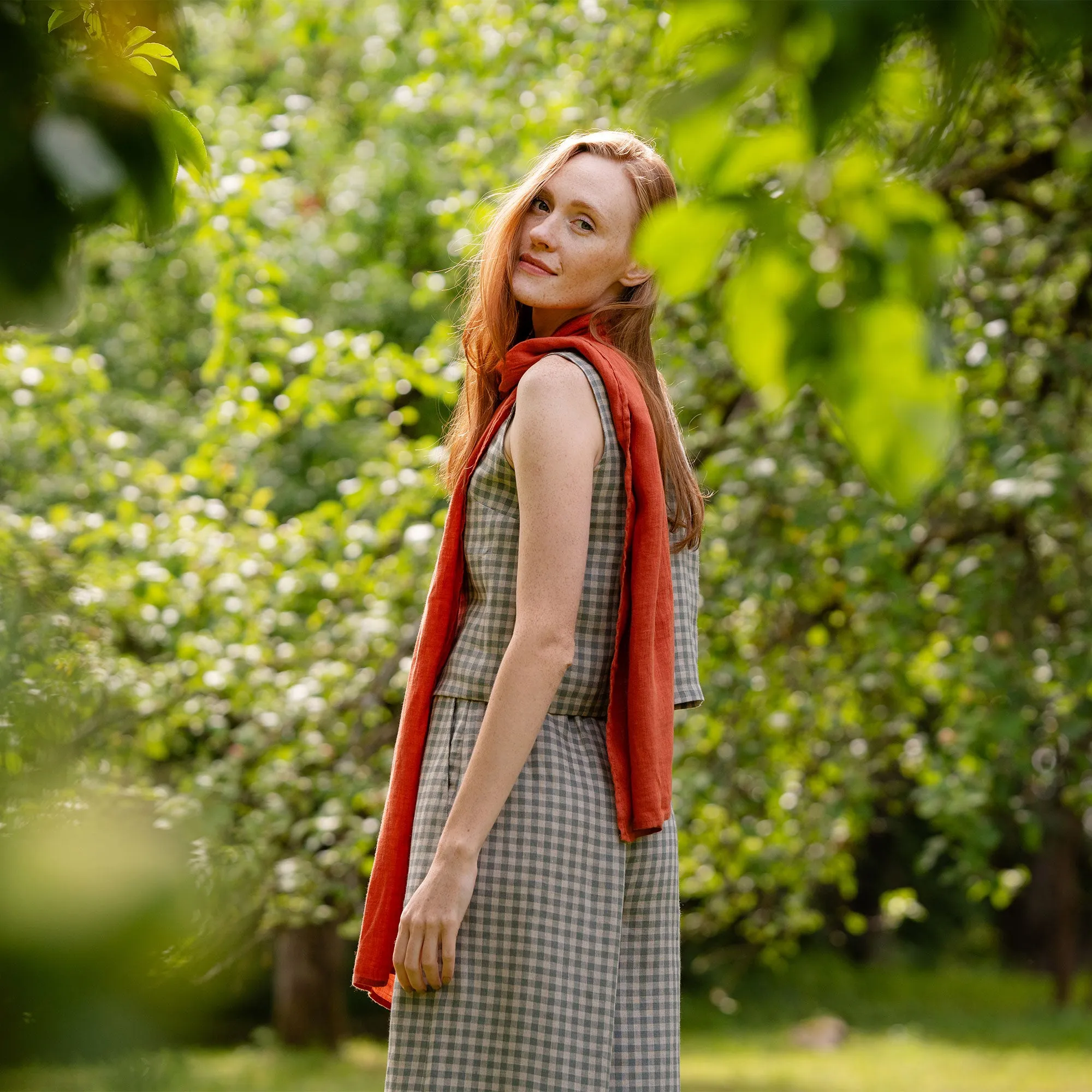 Neutral Linen Scarf