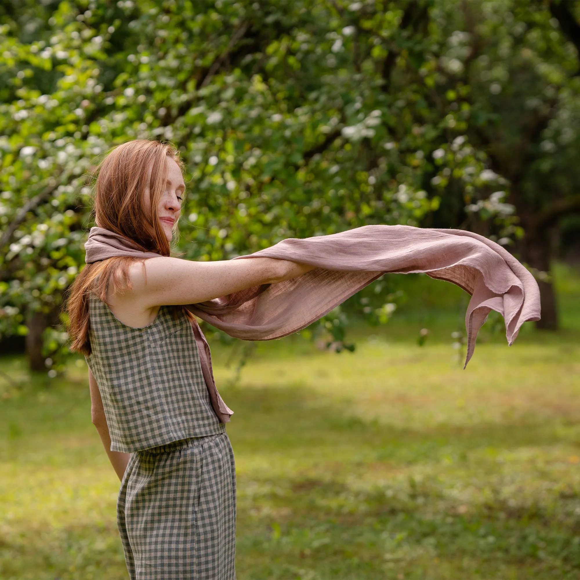 Neutral Linen Scarf