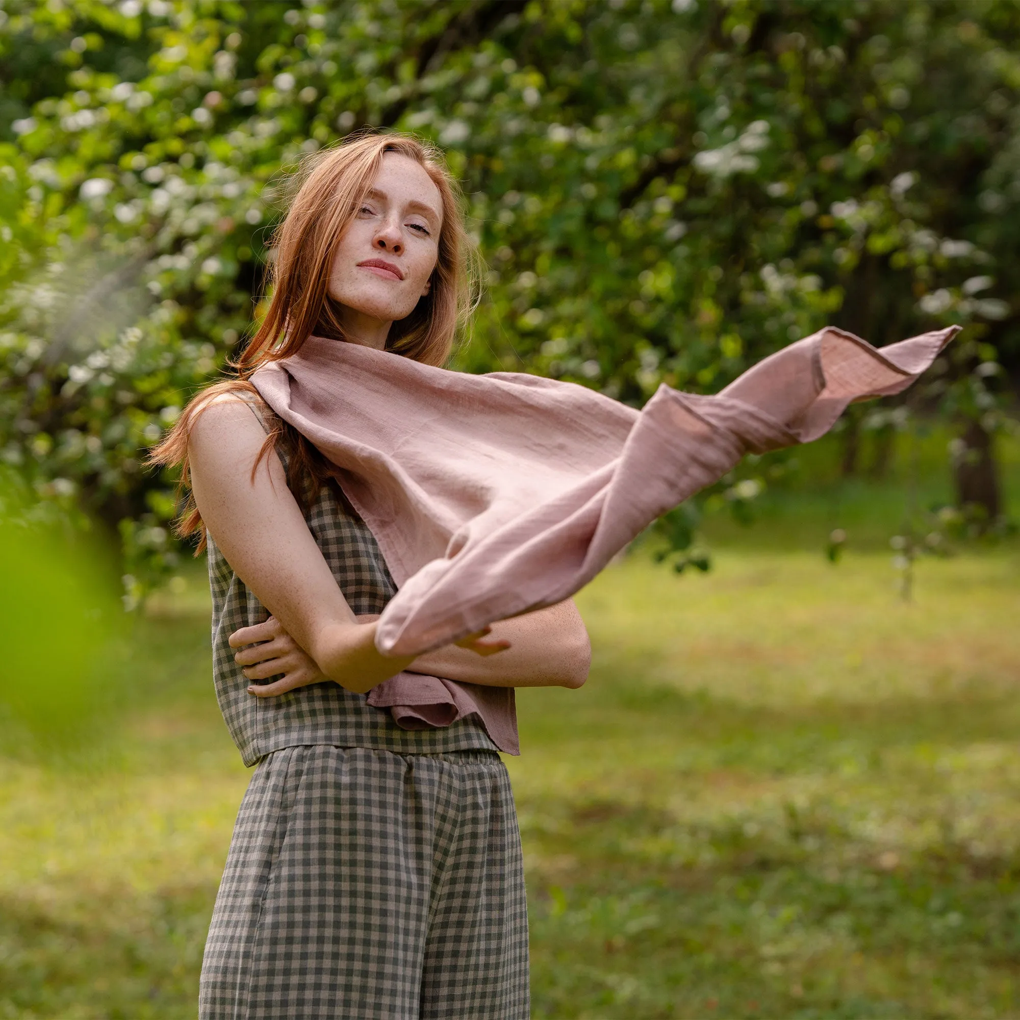 Neutral Linen Scarf