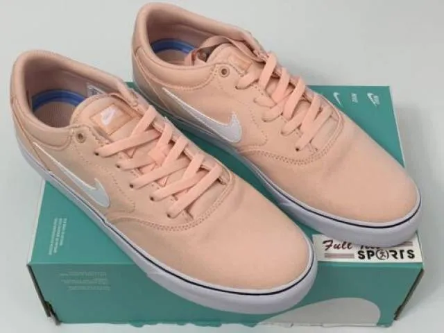 Nike SB Chron 2 Canvas Skateboard Shoes Pink Glaze Artic SZ 11