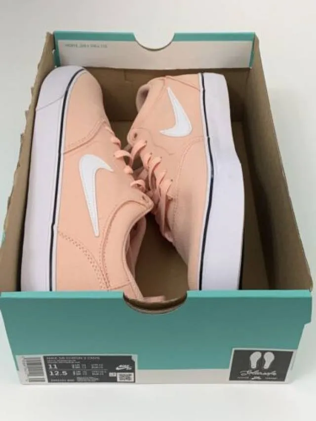 Nike SB Chron 2 Canvas Skateboard Shoes Pink Glaze Artic SZ 11