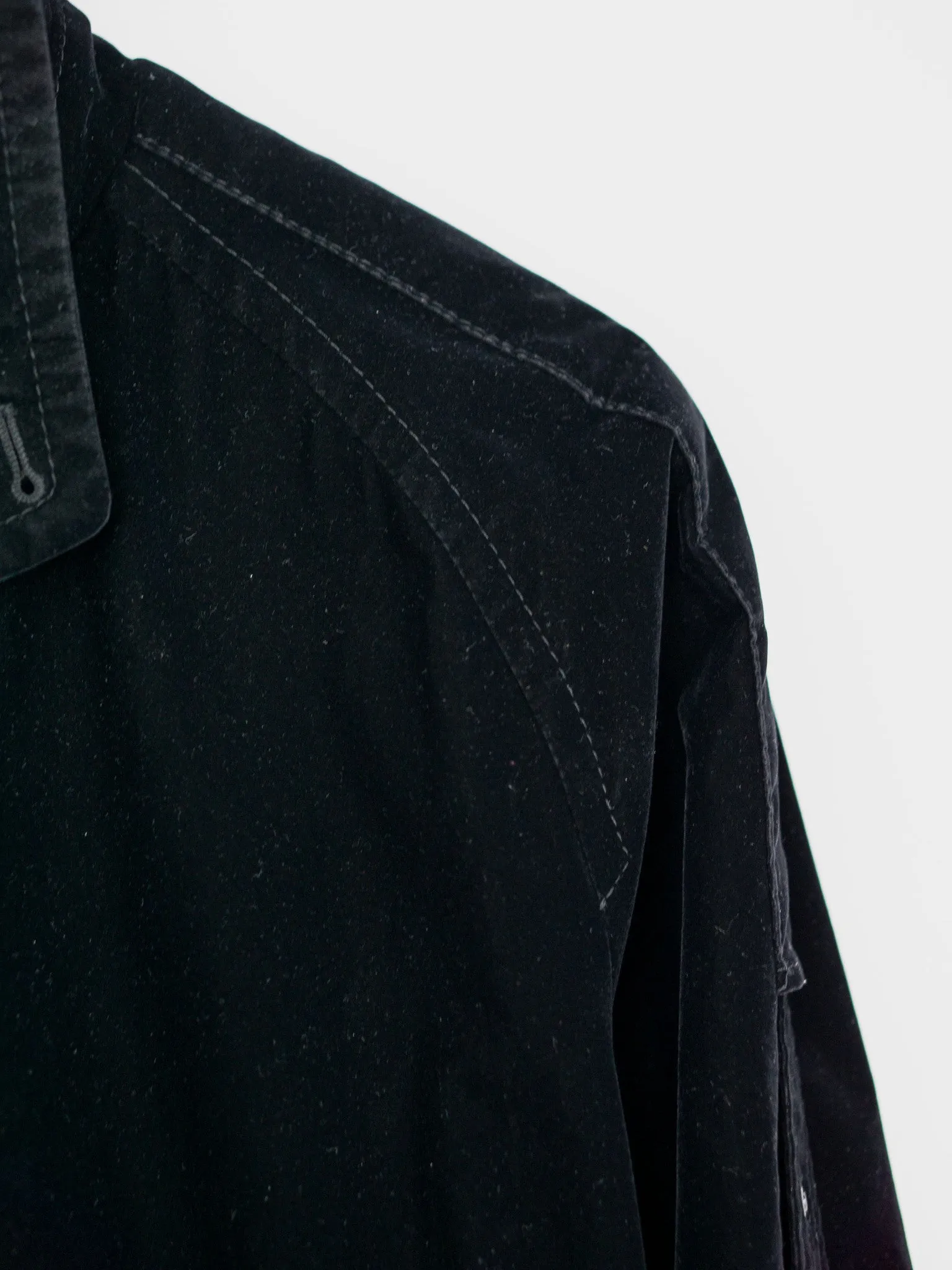 N(N)ine SS02 Velour High Collar Jacket: Shop Now