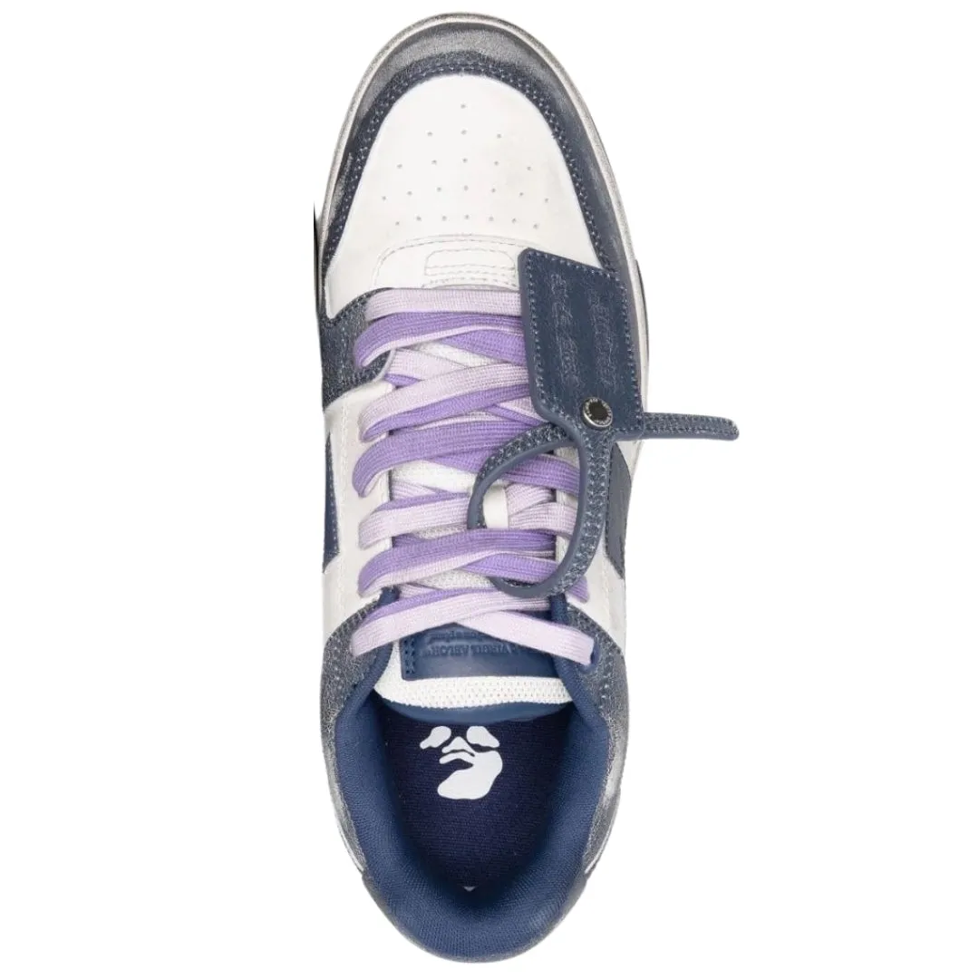 Off White Men's Navy Blue Sneakers - Omia189S23Lea0050146