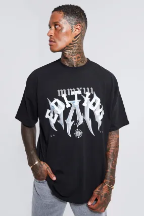 Oversized Grunge Graphic T-shirt