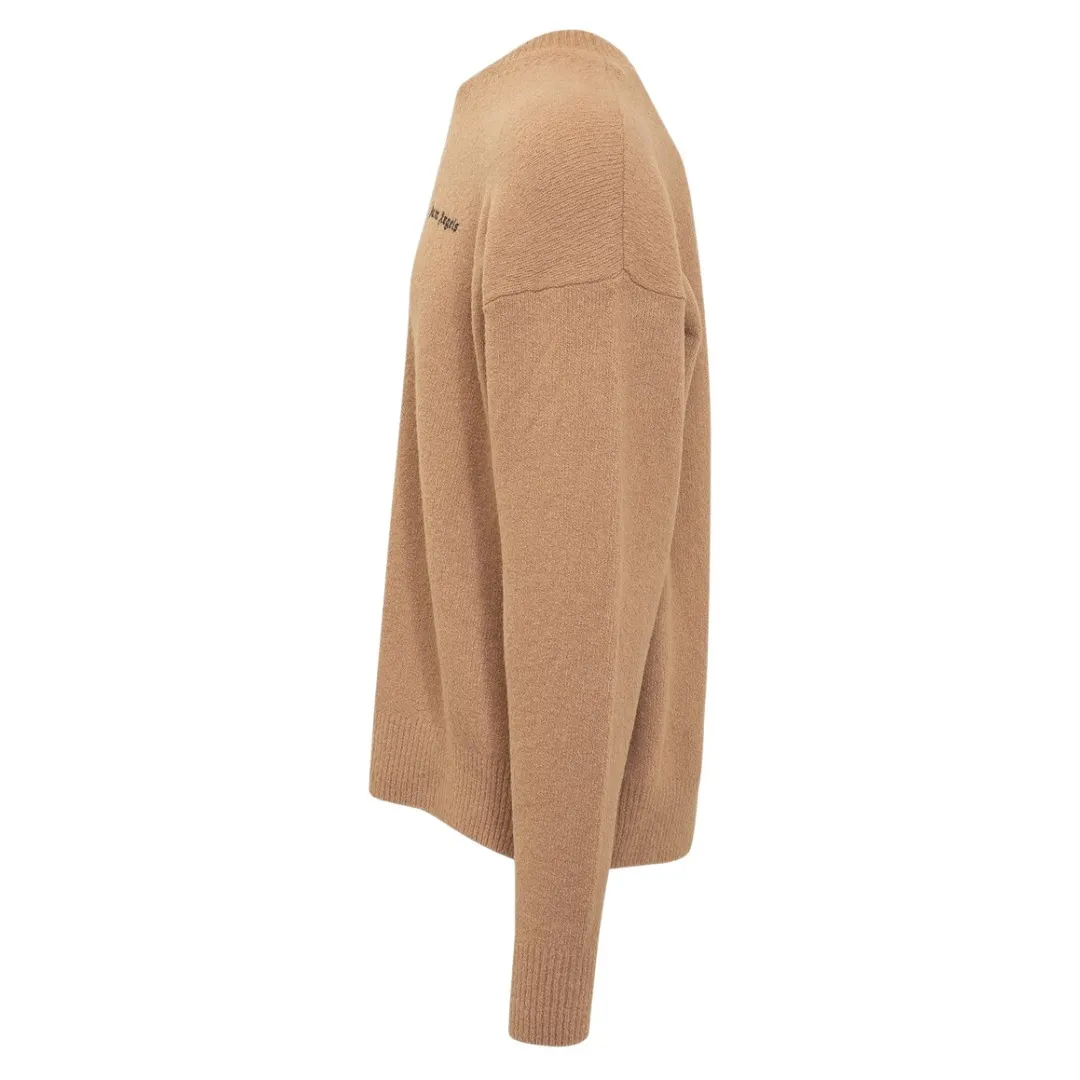 Palm Angels  |Crew Neck Wool Cashmere Street Style Long Sleeves Plain Logo
