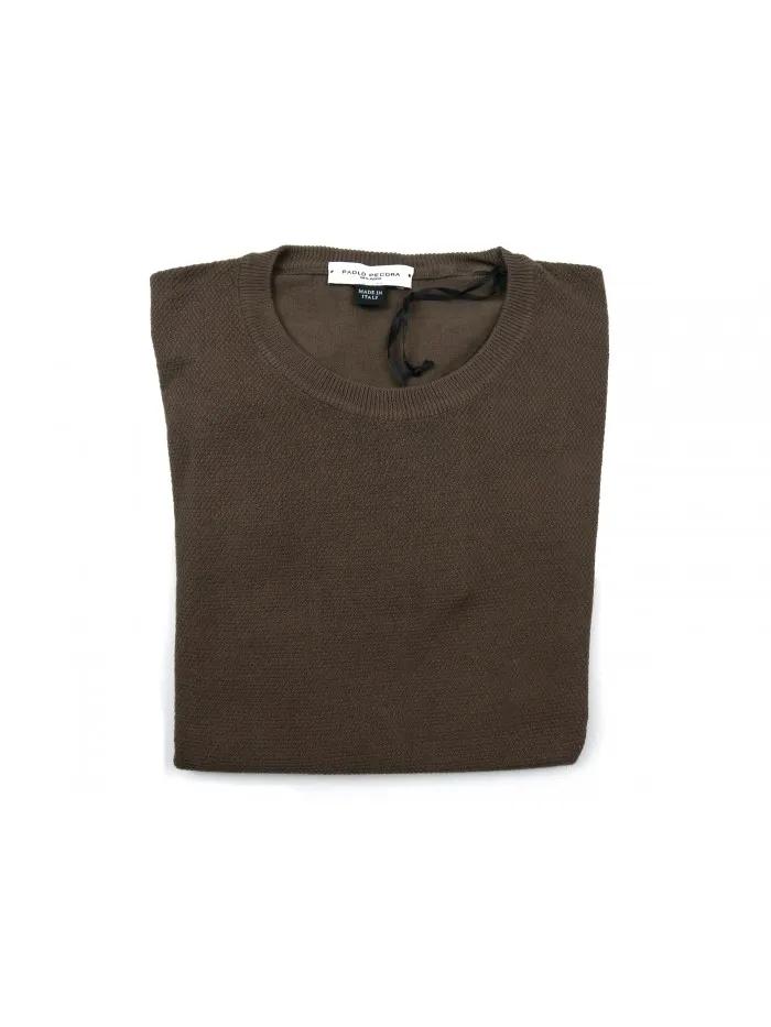 Paolo Pecora Men's Brown Shirt Art. I9EC1 MOA036 F1032148