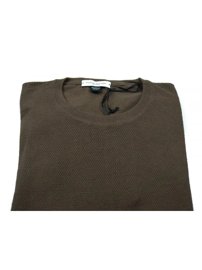 Paolo Pecora Men's Brown Shirt Art. I9EC1 MOA036 F1032148