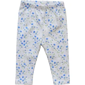 Pineapple Sunshine Arabella Blue Floral Leggings