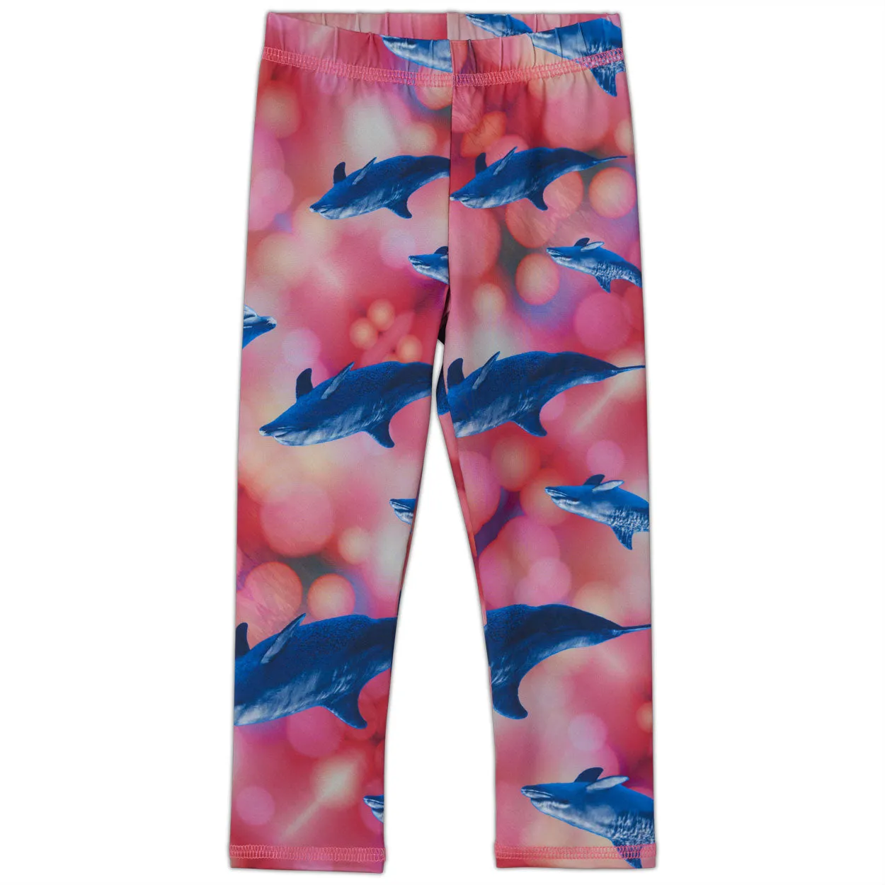 Pink Dolphin Hybrid Kids Leggings UPF 50+ - Buy Now