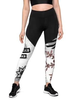 Pinkskate Printed Compression Leggings